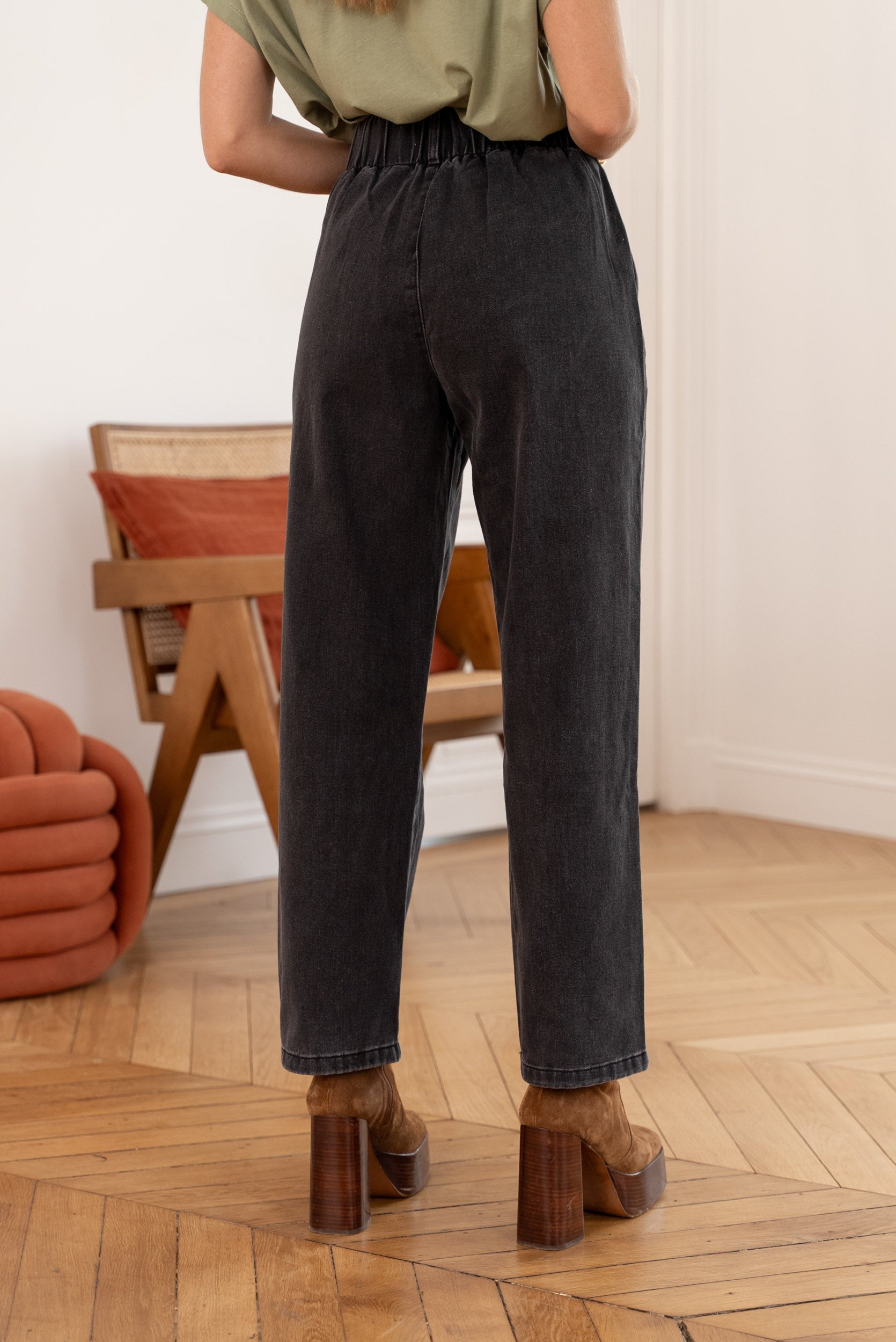 Jean Doriane - denim gris moyen - Oraije Paris