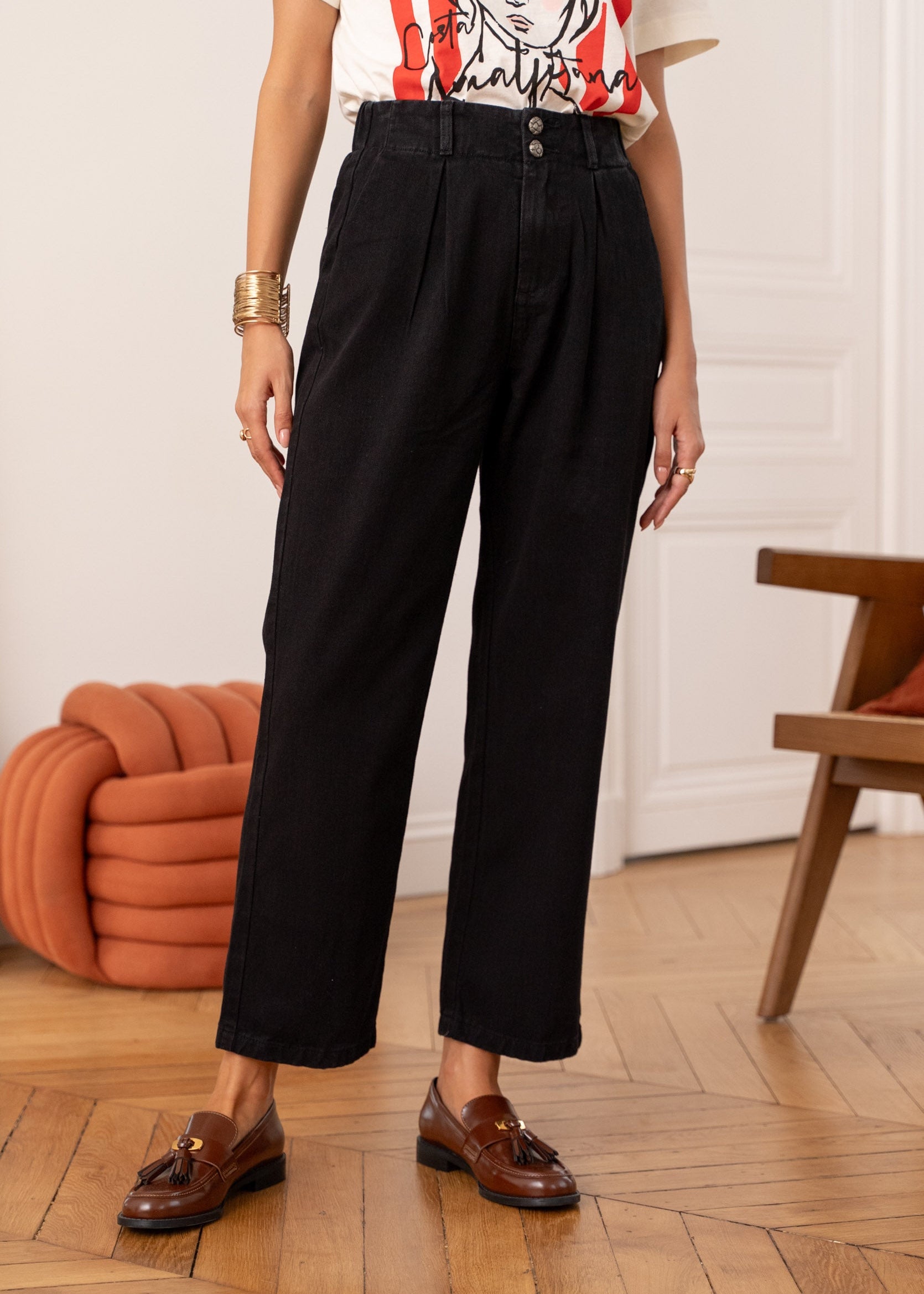 Jean Doriane - denim noir - Oraije Paris