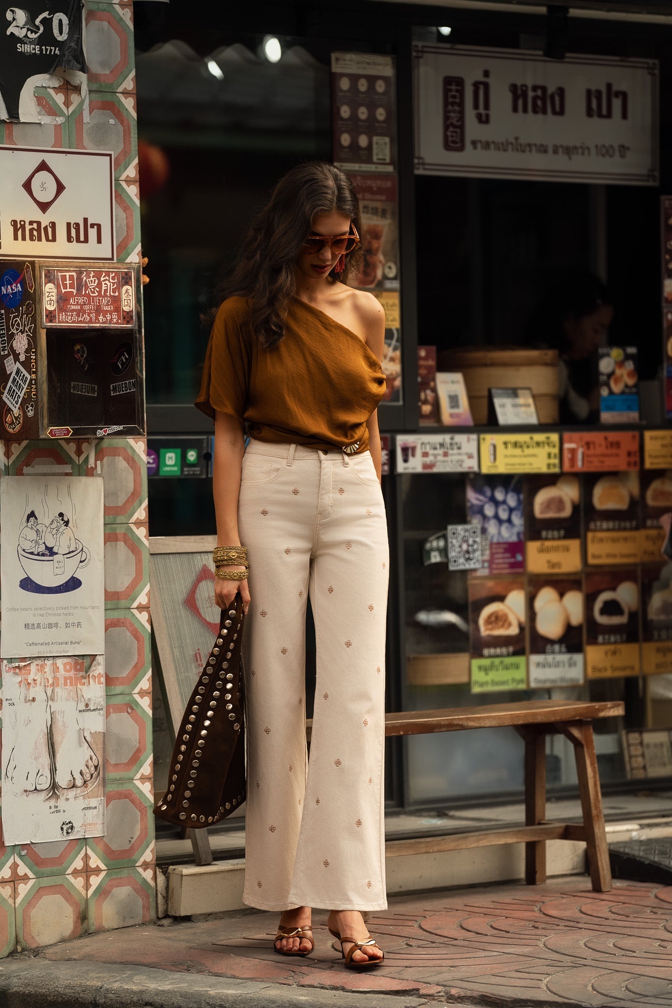 Jean Doris - denim beige naturel