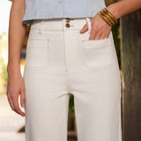 Jean Elena - denim blanc taupe