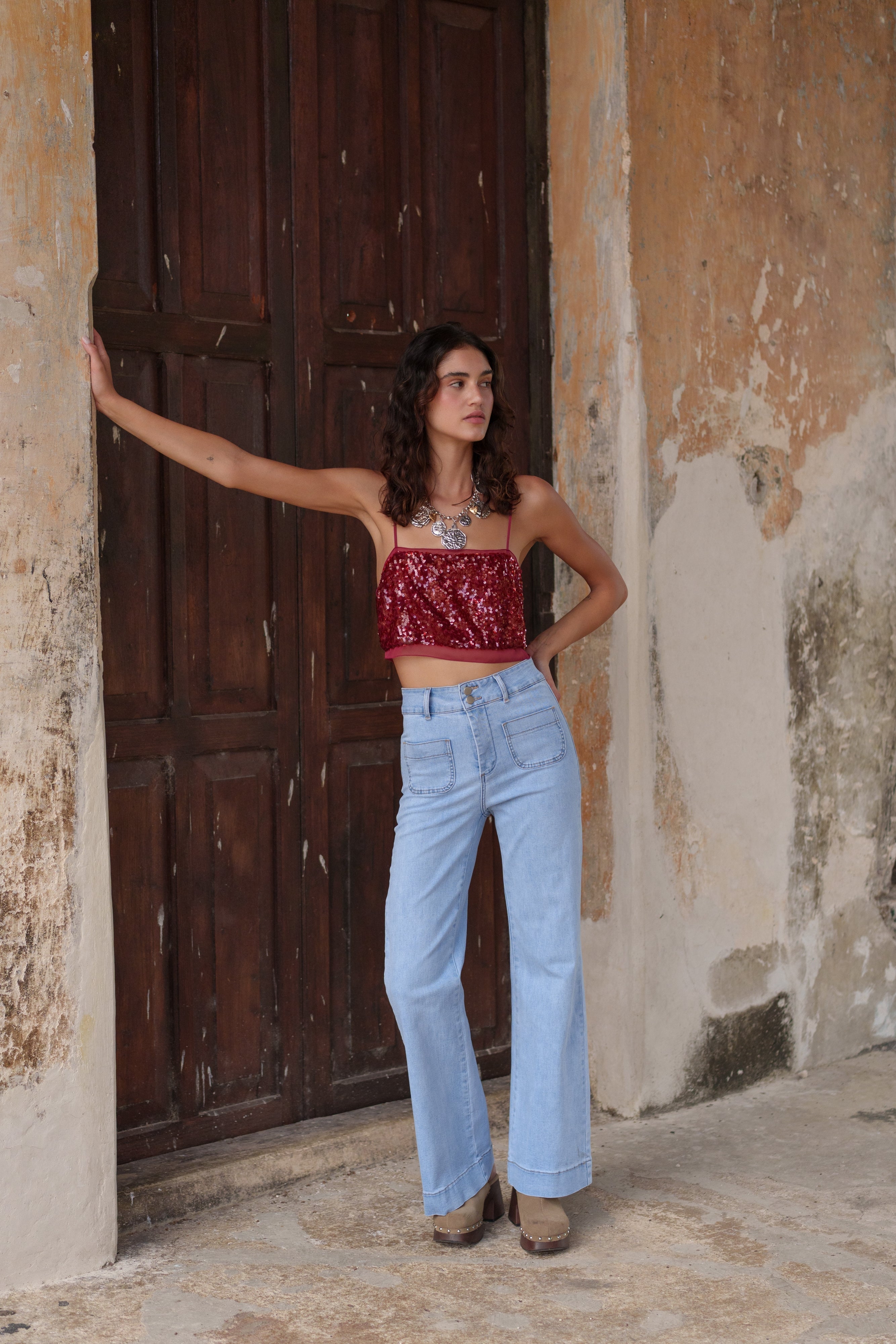 Jean Elena - denim clair