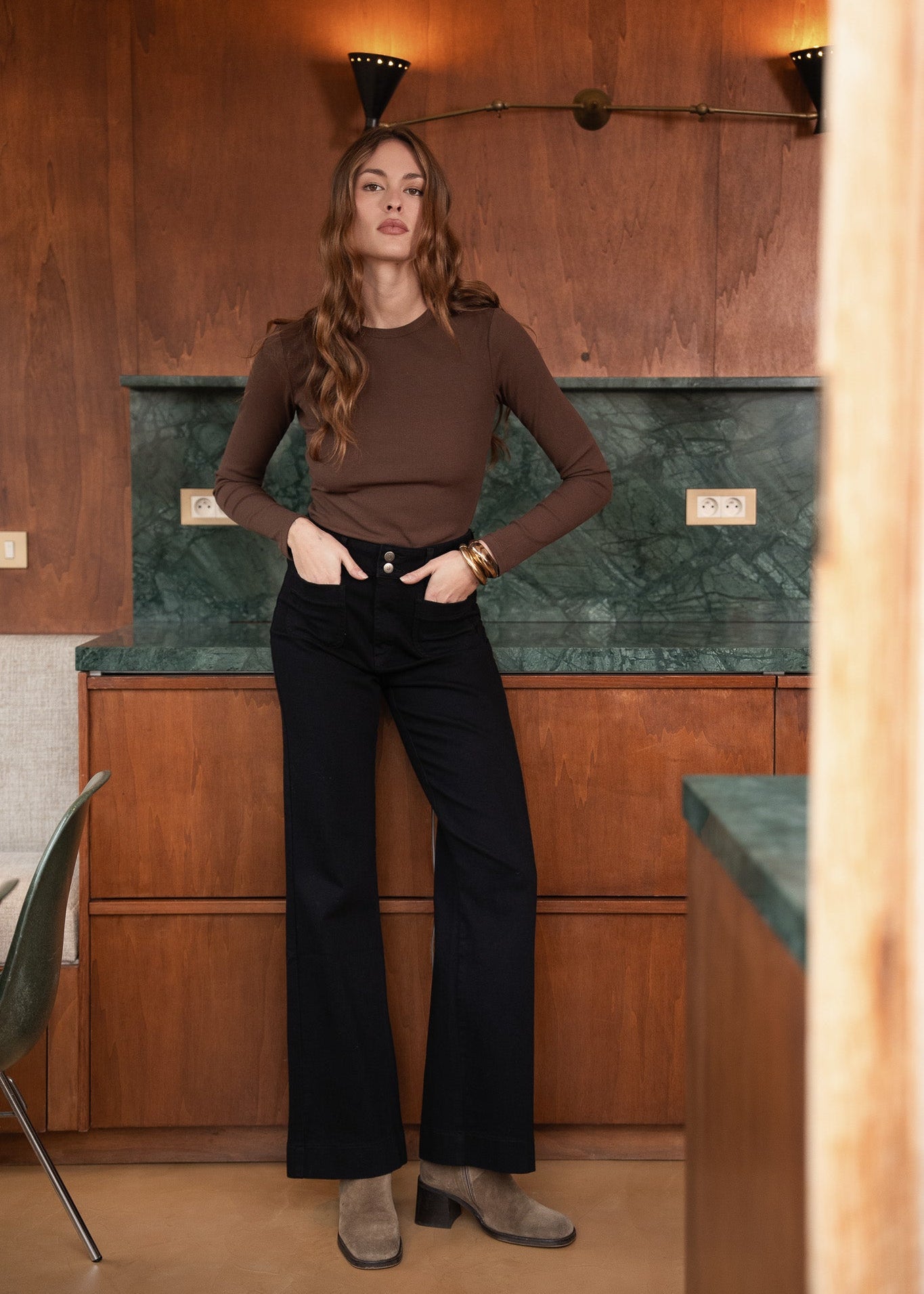 Jean Elena - denim noir - Oraije Paris