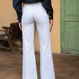 Jean Elena - denim rayé bleu