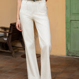 Jean Elena - denim rayé naturel