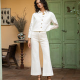 Jean Elenette - denim blanc