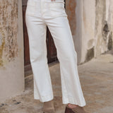Jean Elenette - denim blanc taupe