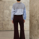 Jean Elenette - denim bordeaux - Oraije Paris