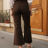 Jean Elenette - denim chocolat - Oraije Paris