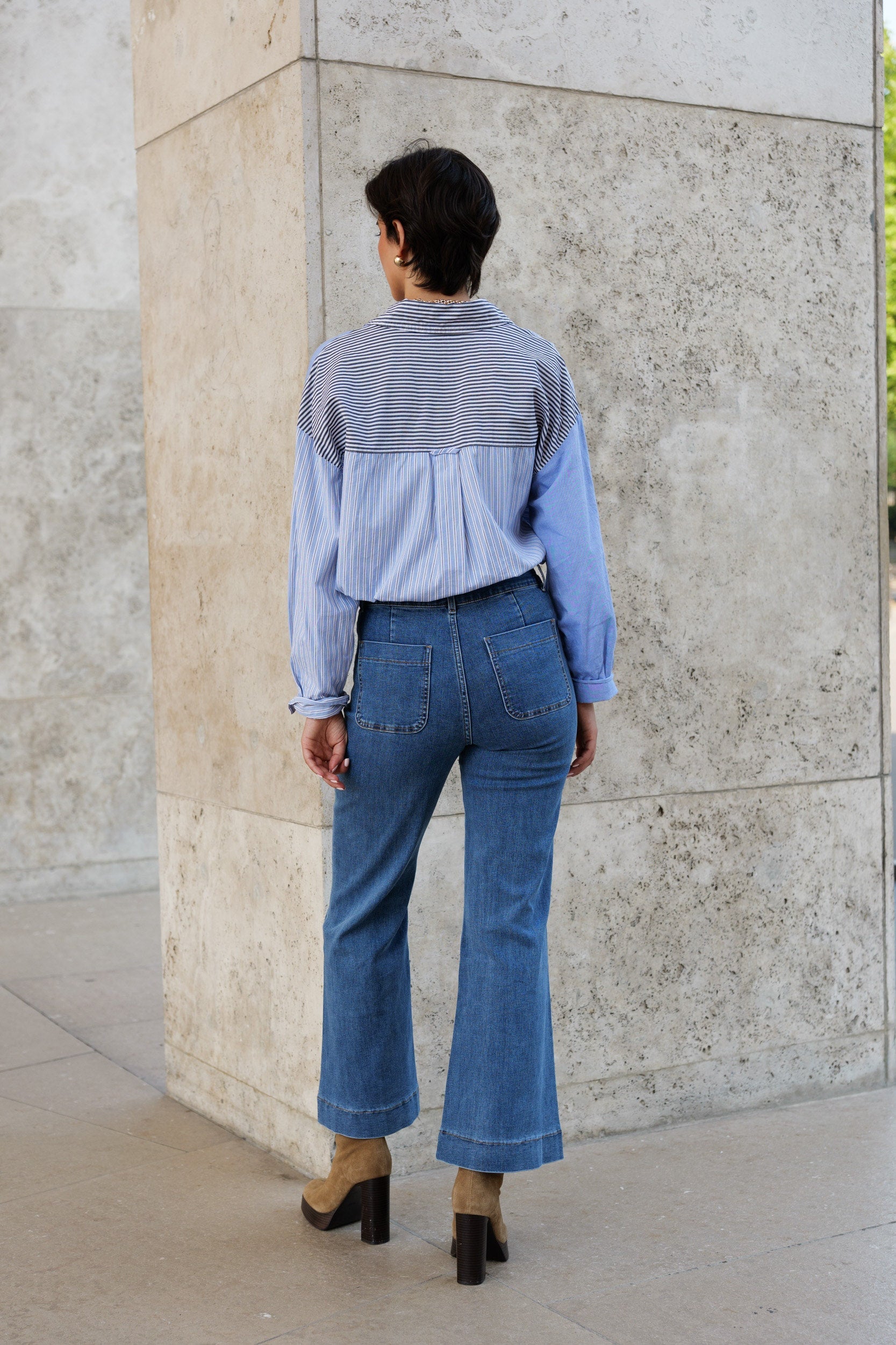 Jean Elenette - denim stone - Oraije Paris