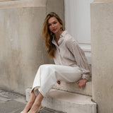 Jean Eleonorette - denim blanc
