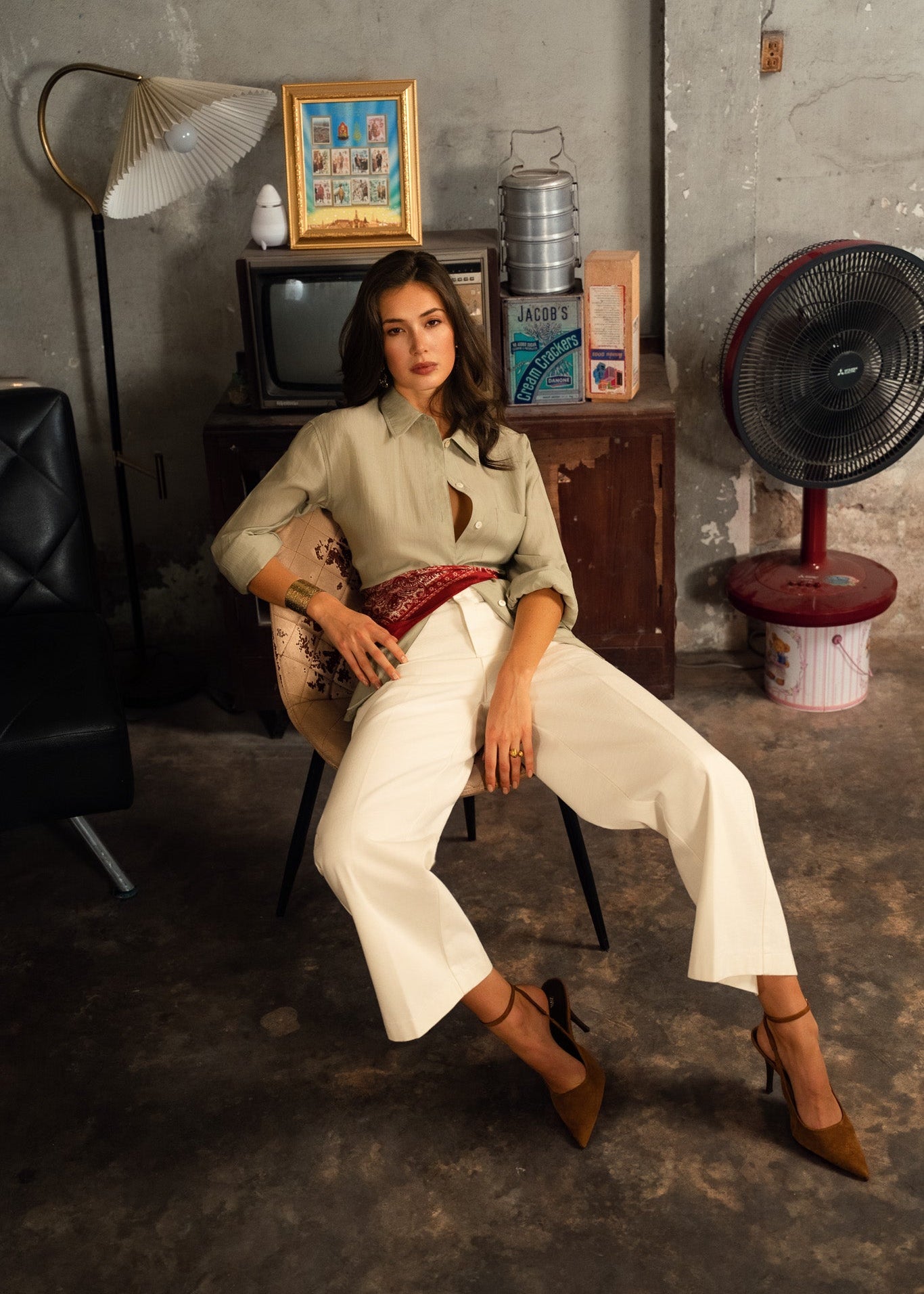 Jean Eleonorette - denim blanc