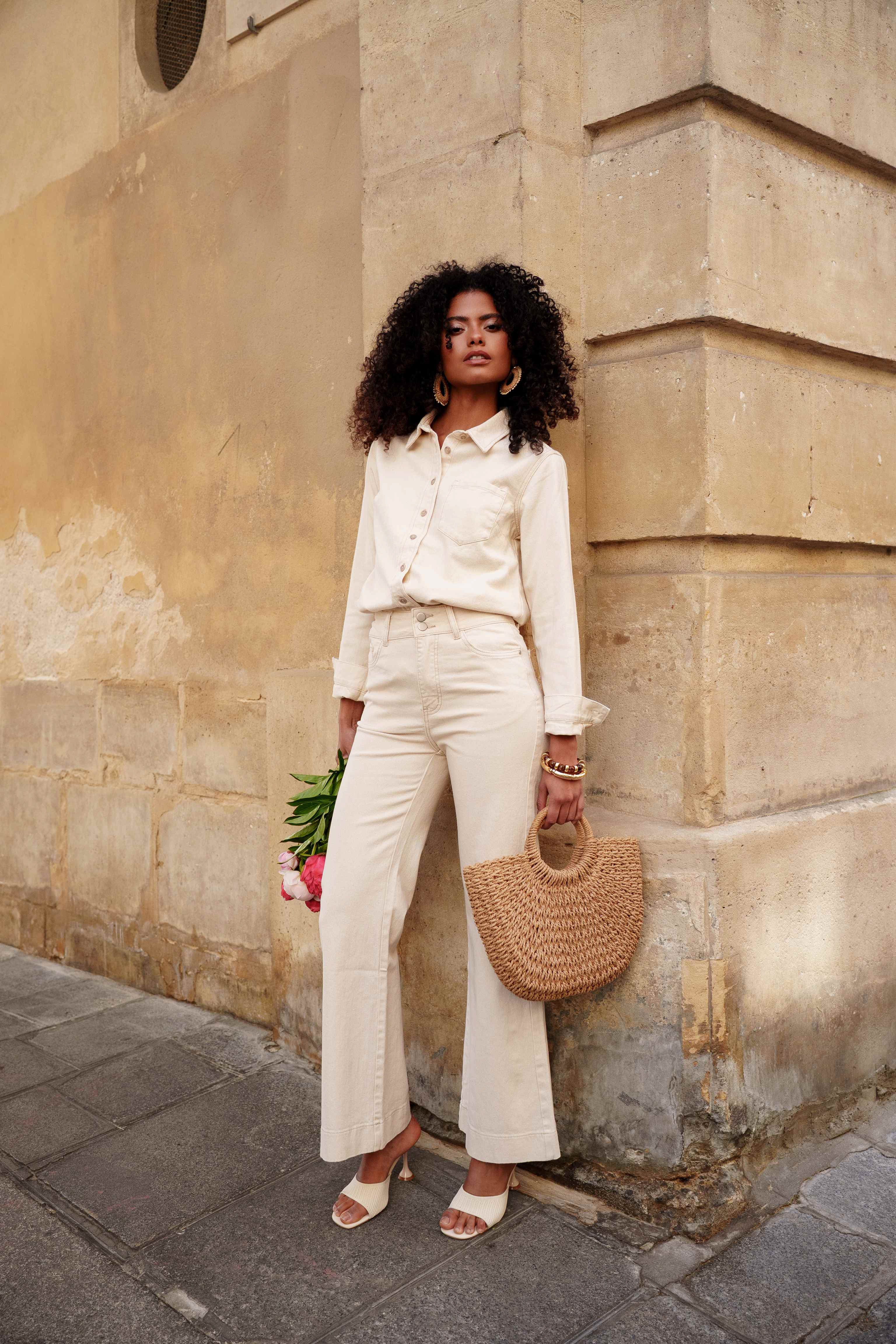 Jean Eugénie - denim naturel - Oraije Paris