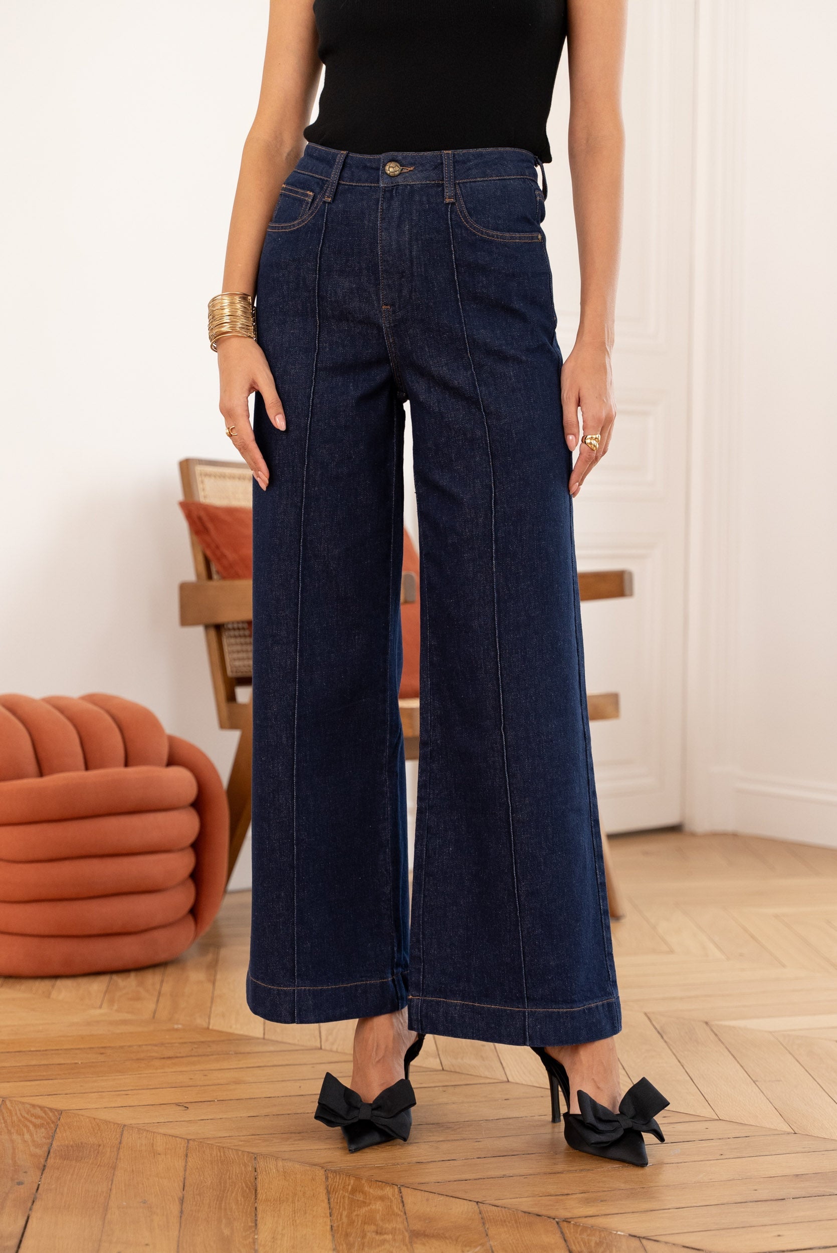 Jean Faustinette - denim brut
