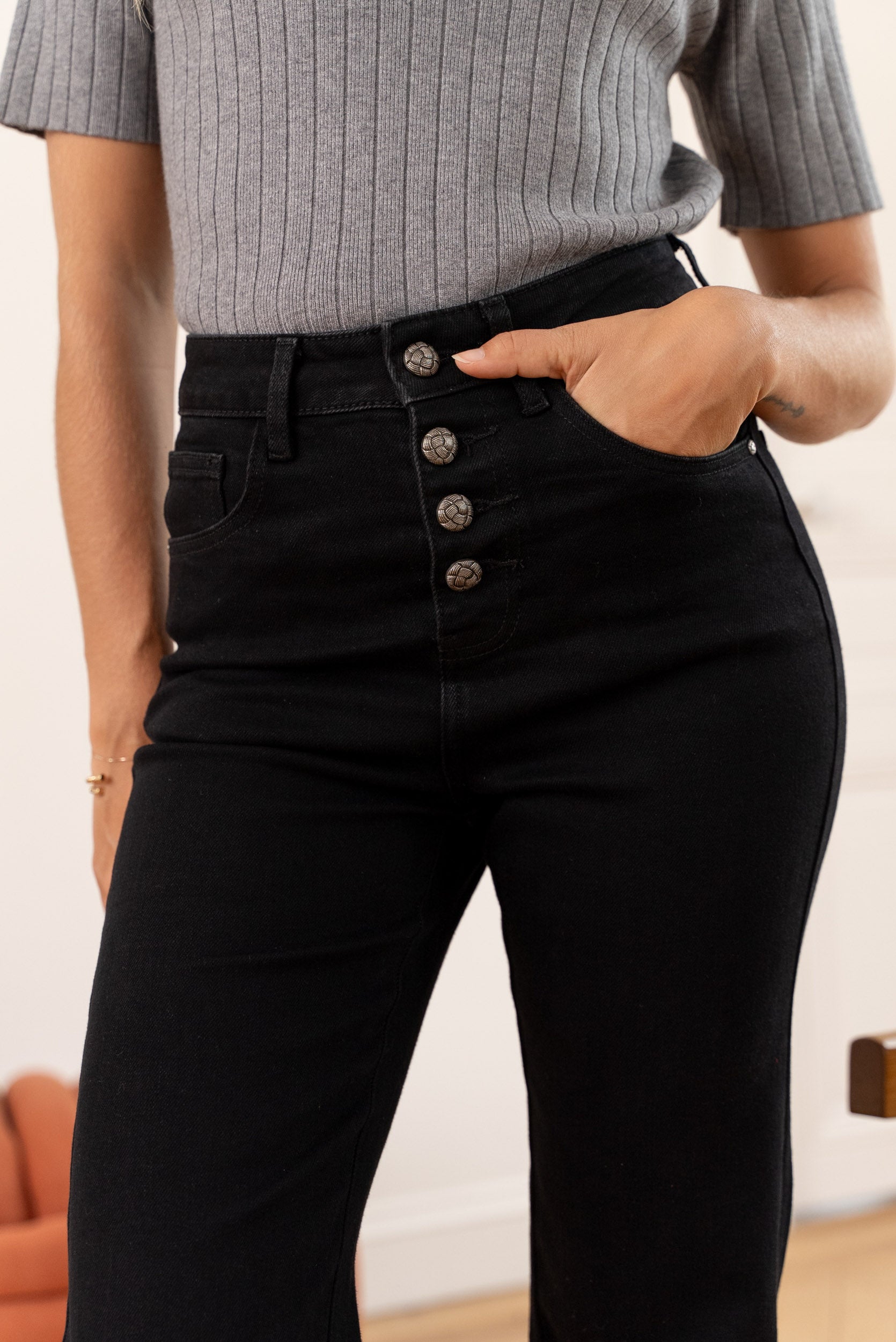 Jean Frenchy - denim noir