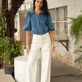 Jean Gabriel - denim blanc