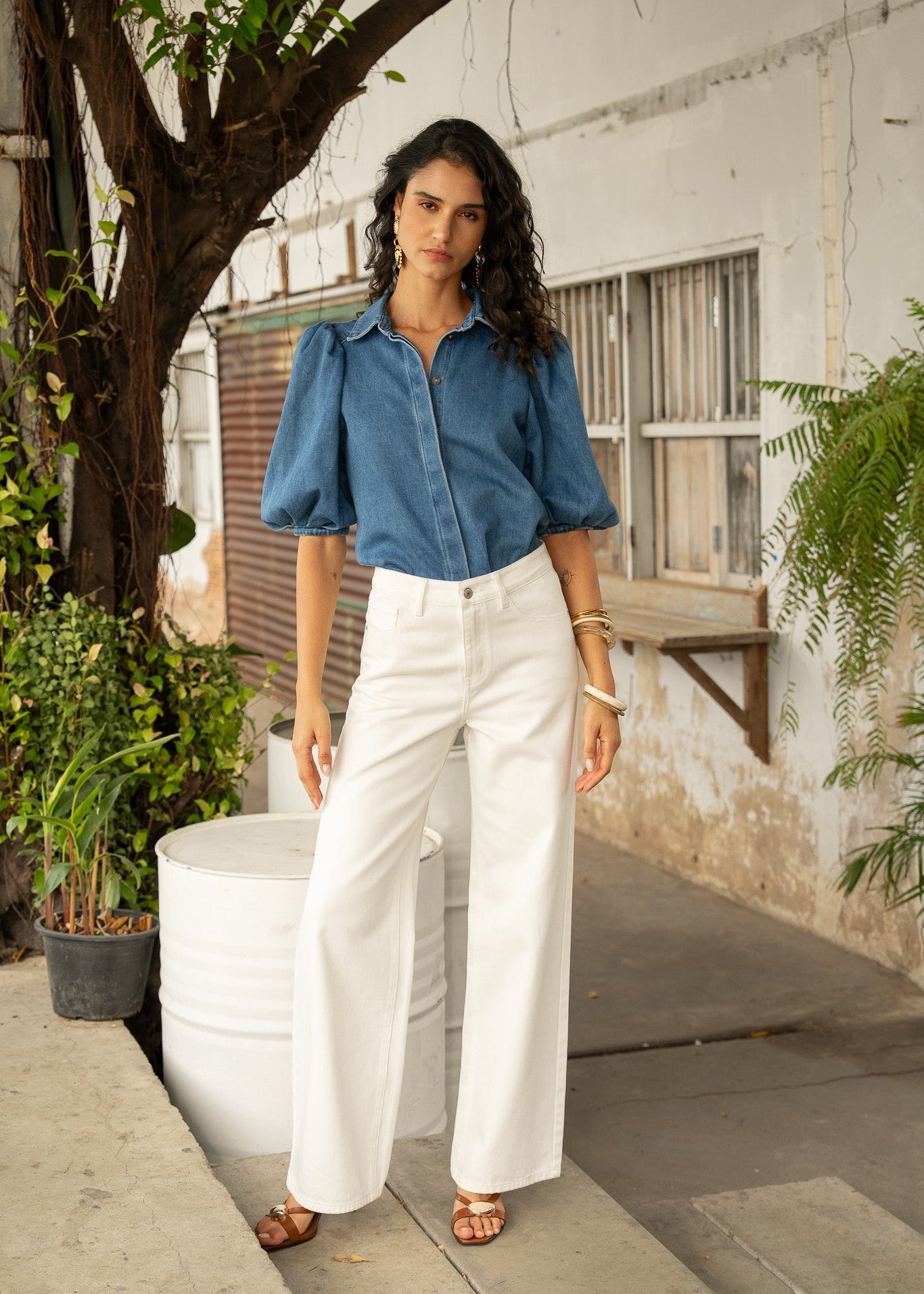 Jean Gabriel - denim blanc