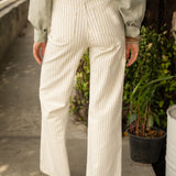 Jean Gabriel - denim rayé naturel