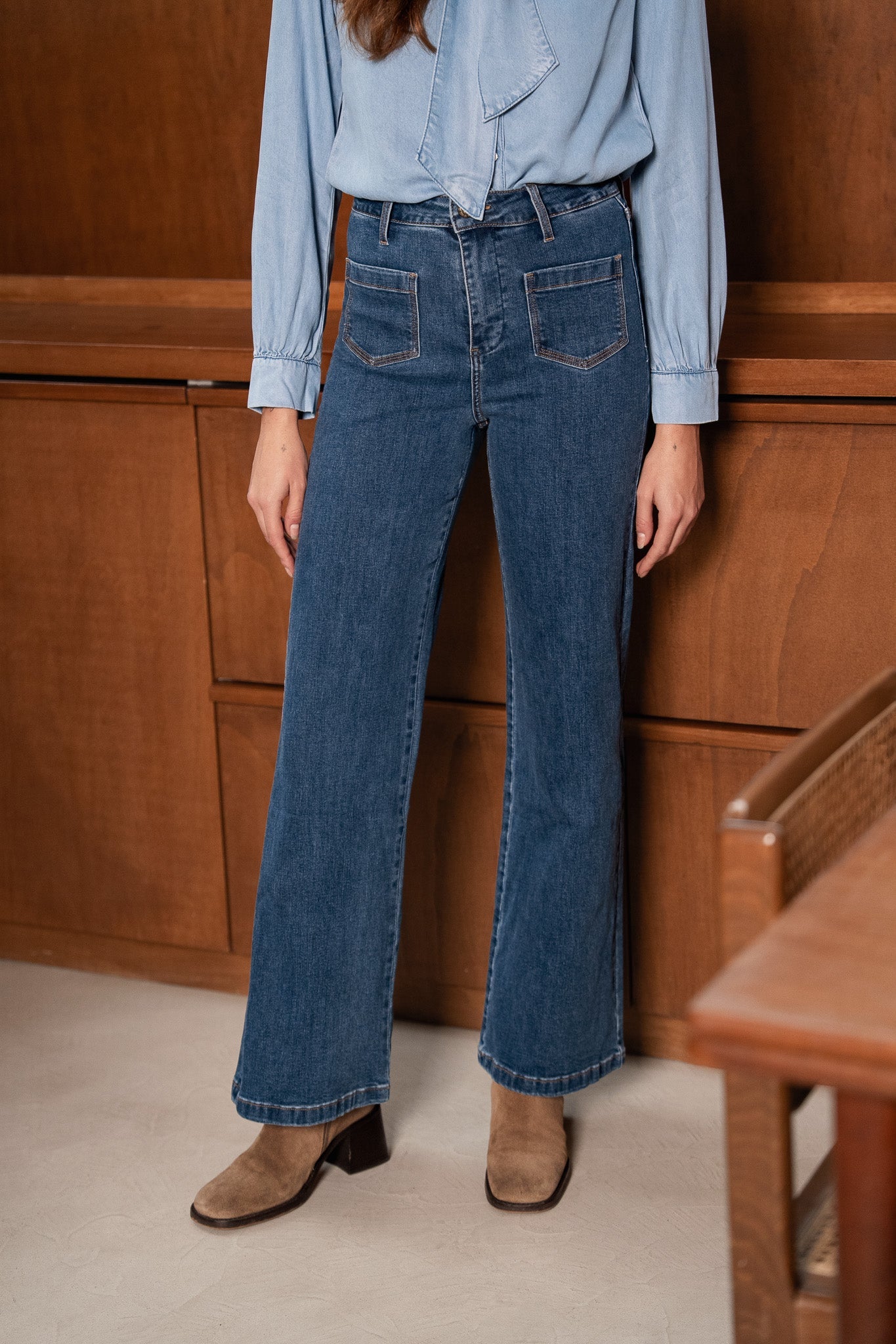 Jean Gaspard - denim bleu foncé - Oraije Paris