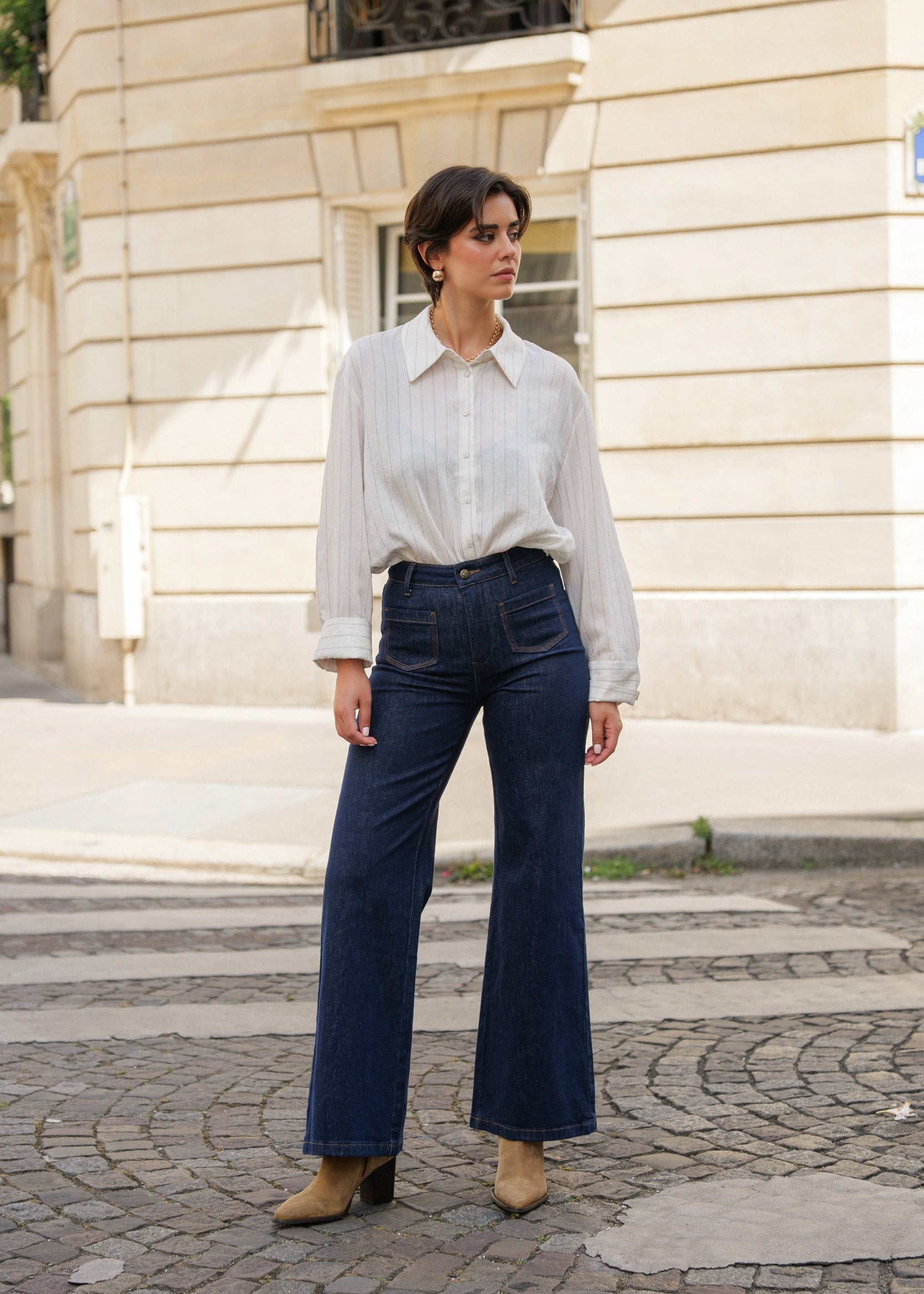 Jean Gaspard - denim brut - Oraije Paris