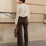 Jean Gaspard - denim chocolat - Oraije Paris