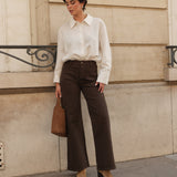 Jean Gaspard - denim chocolat - Oraije Paris