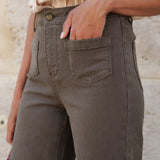 Jean Gaspard - denim kaki - Oraije Paris