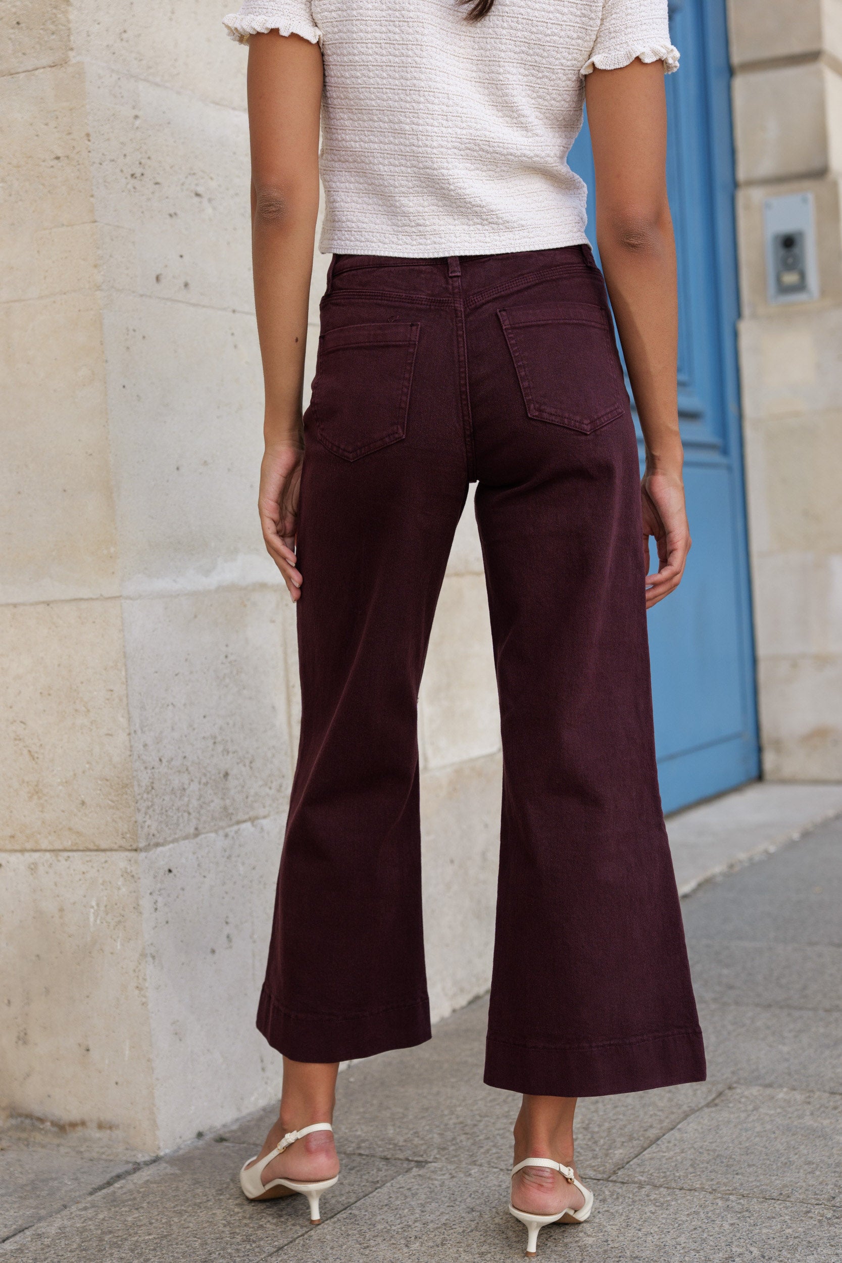 Jean Gasparette - denim bordeaux - Oraije Paris