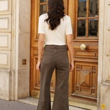 Jean Gasparette - denim kaki - Oraije Paris