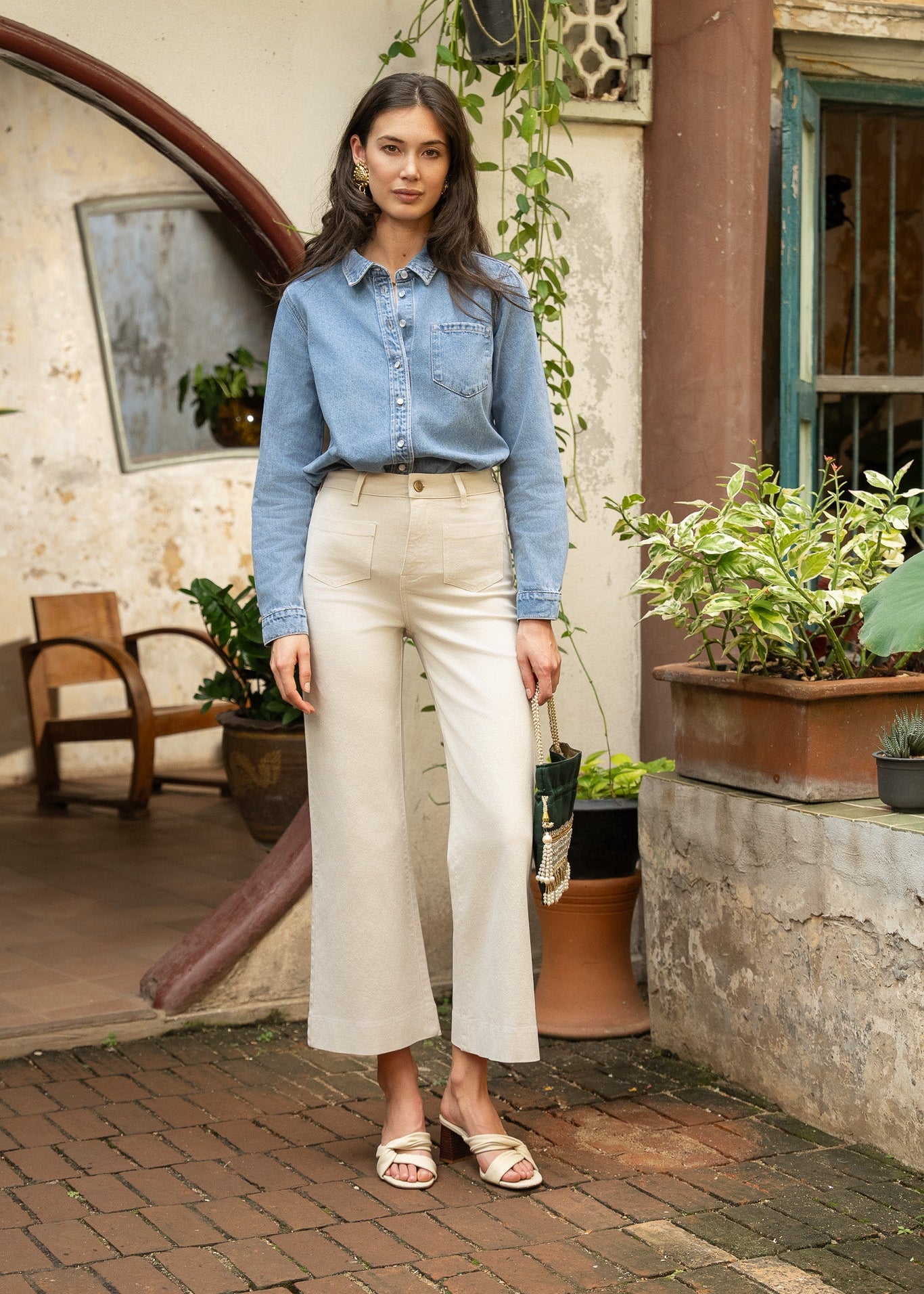 Jean Gasparette - denim taupe