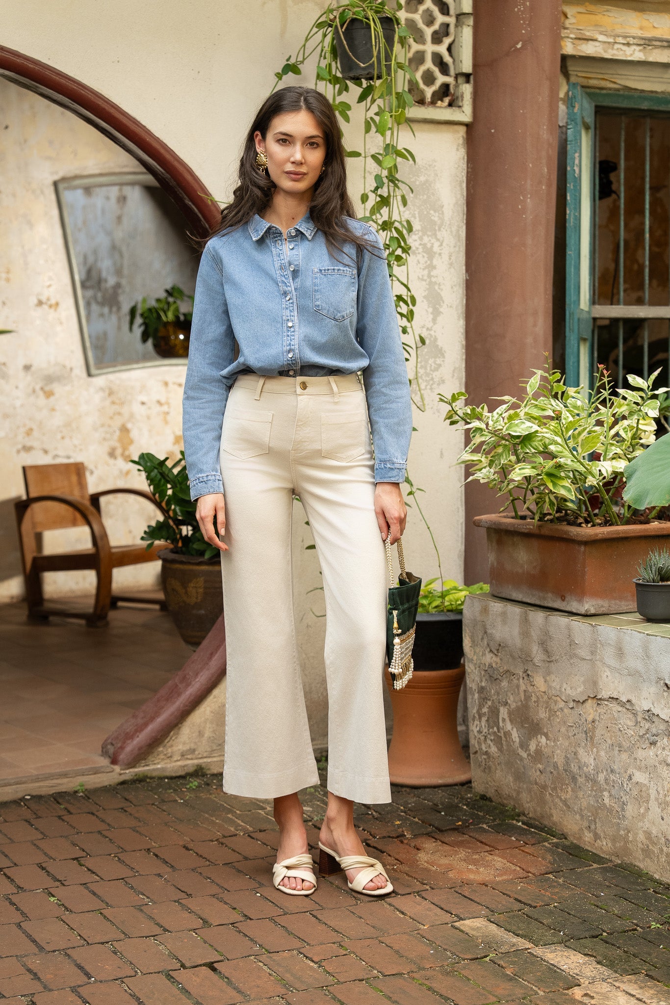 Jean Gasparette - denim taupe