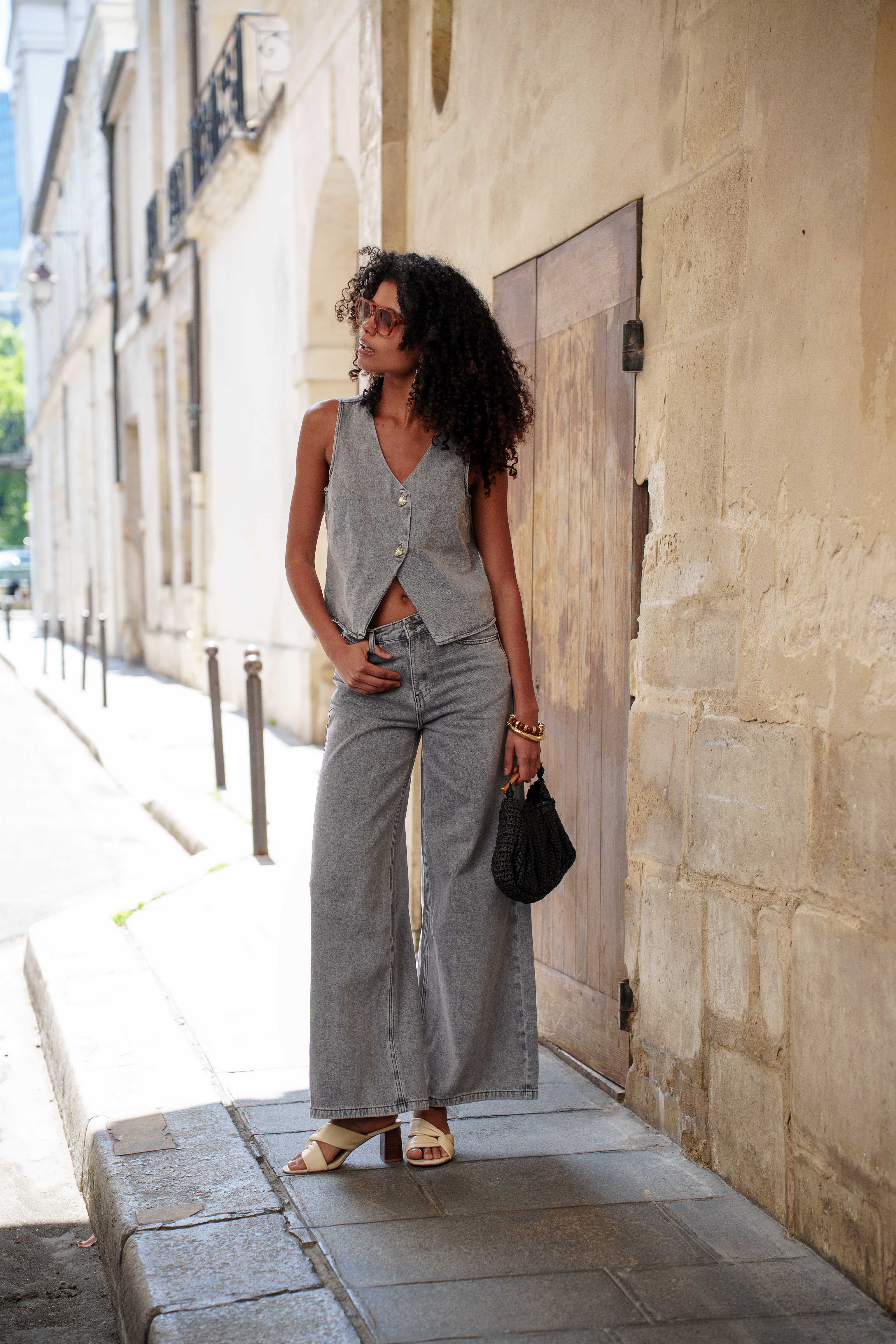 Jean Giovani - denim gris clair - Oraije Paris