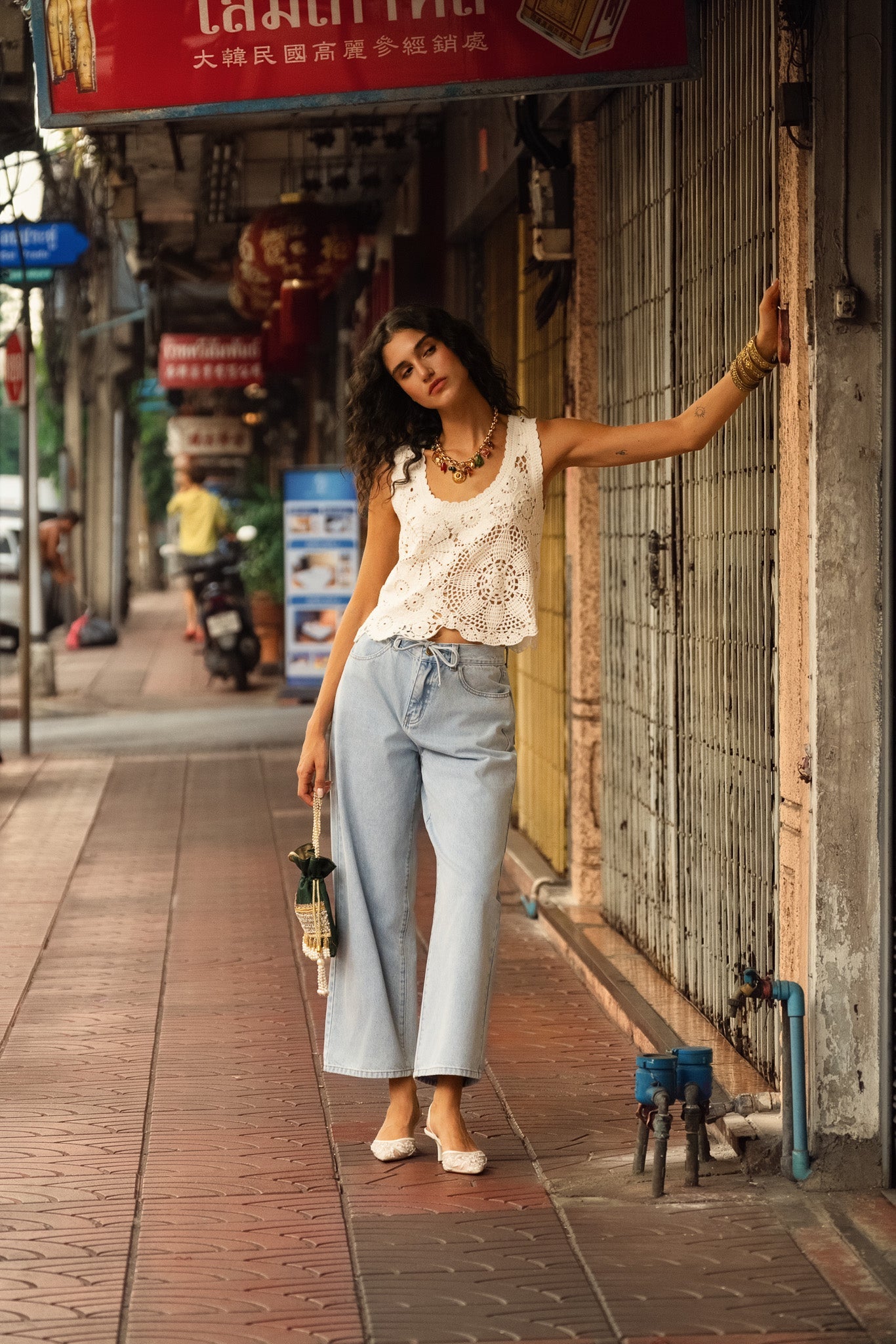 Jean Harper - denim bleu clair