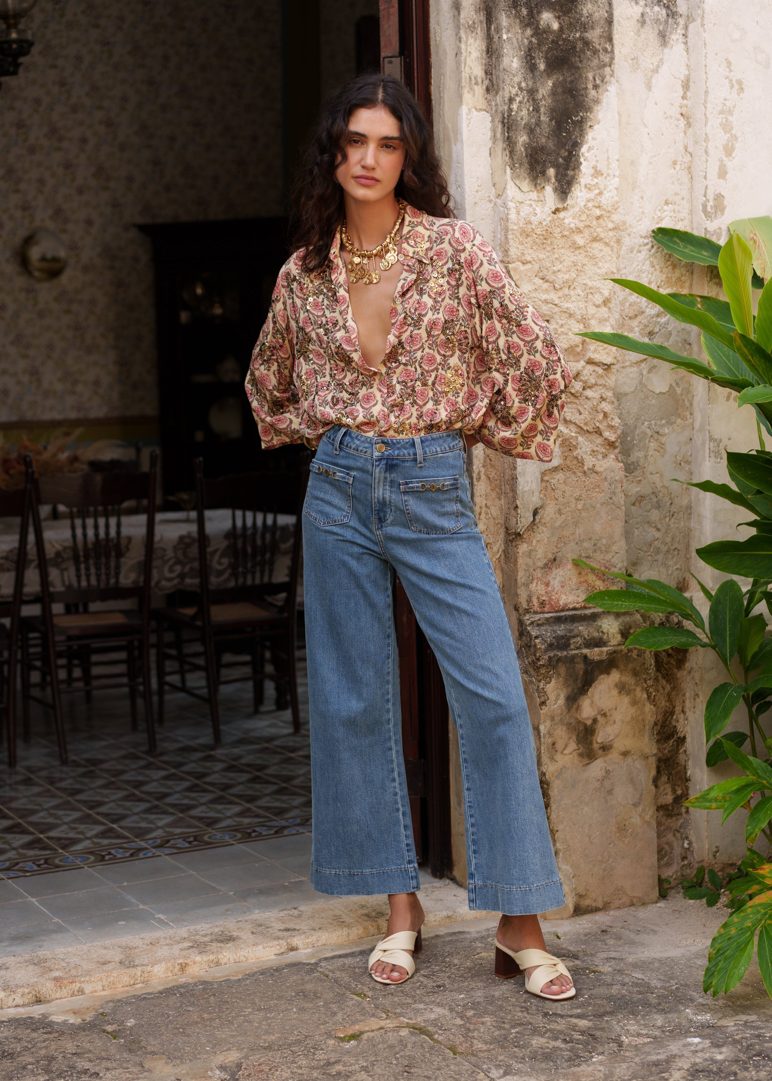 Jean Hortense - denim gris bleu