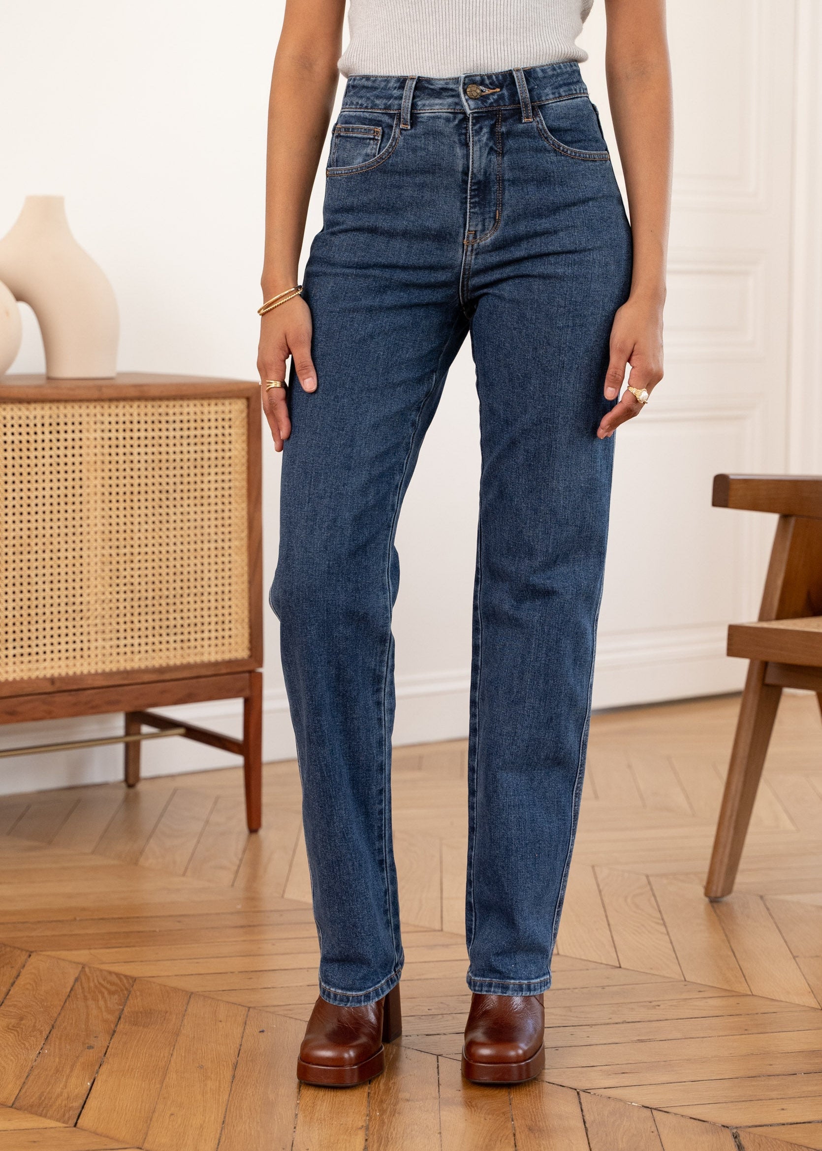 Jean Kendall - denim foncé - Oraije Paris