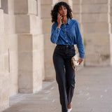 Jean Kendall - denim gris moyen