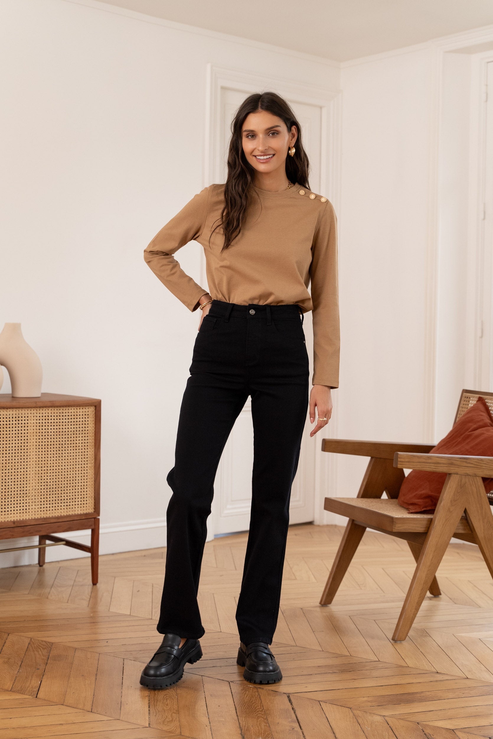 Jean Kendall - denim noir - Oraije Paris