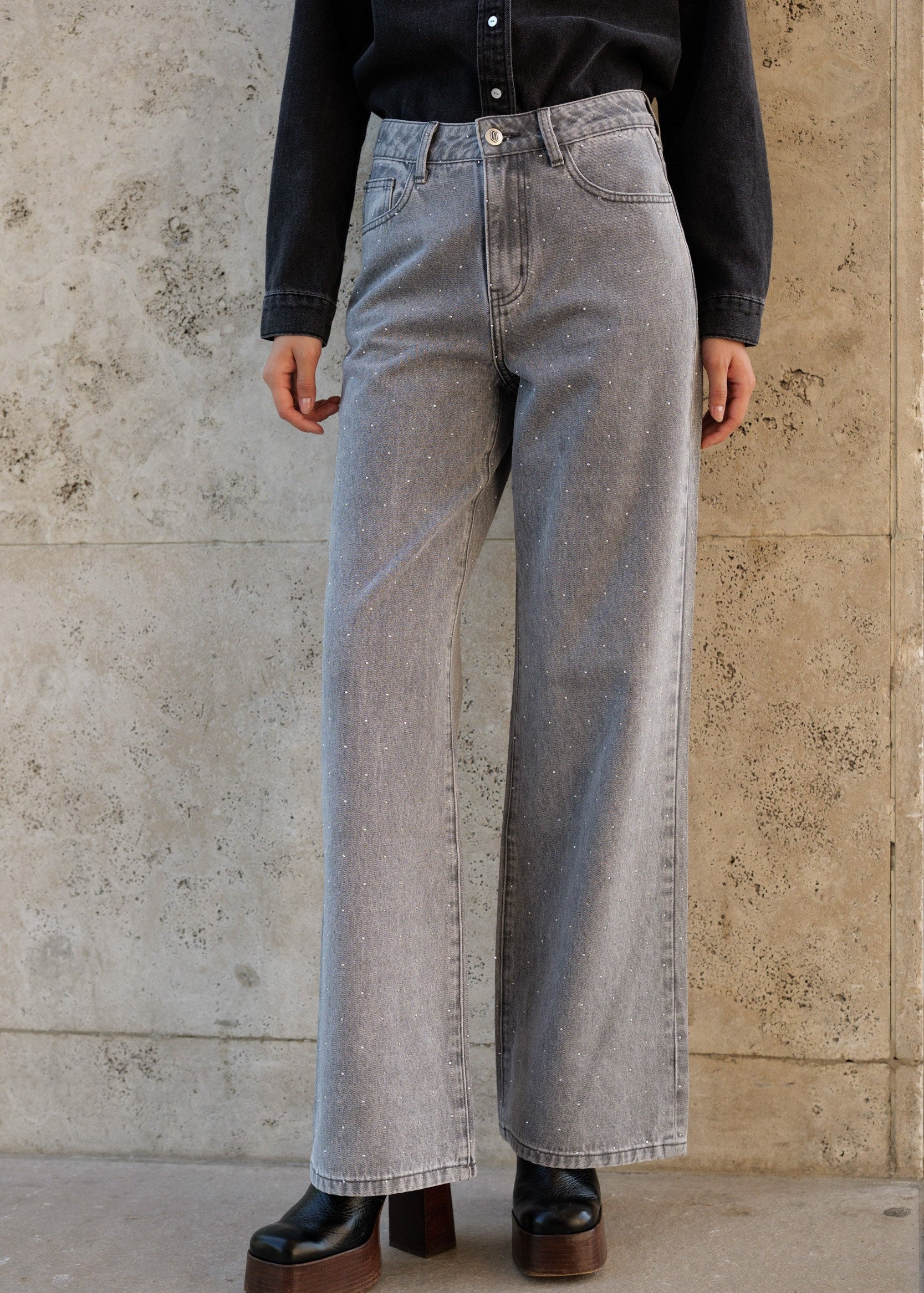 Jean Luxor - denim gris clair - Oraije Paris