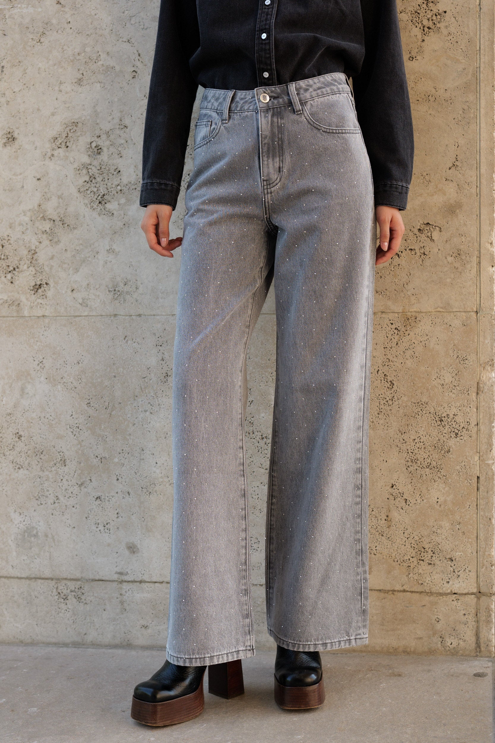 Jean Luxor - denim gris clair - Oraije Paris