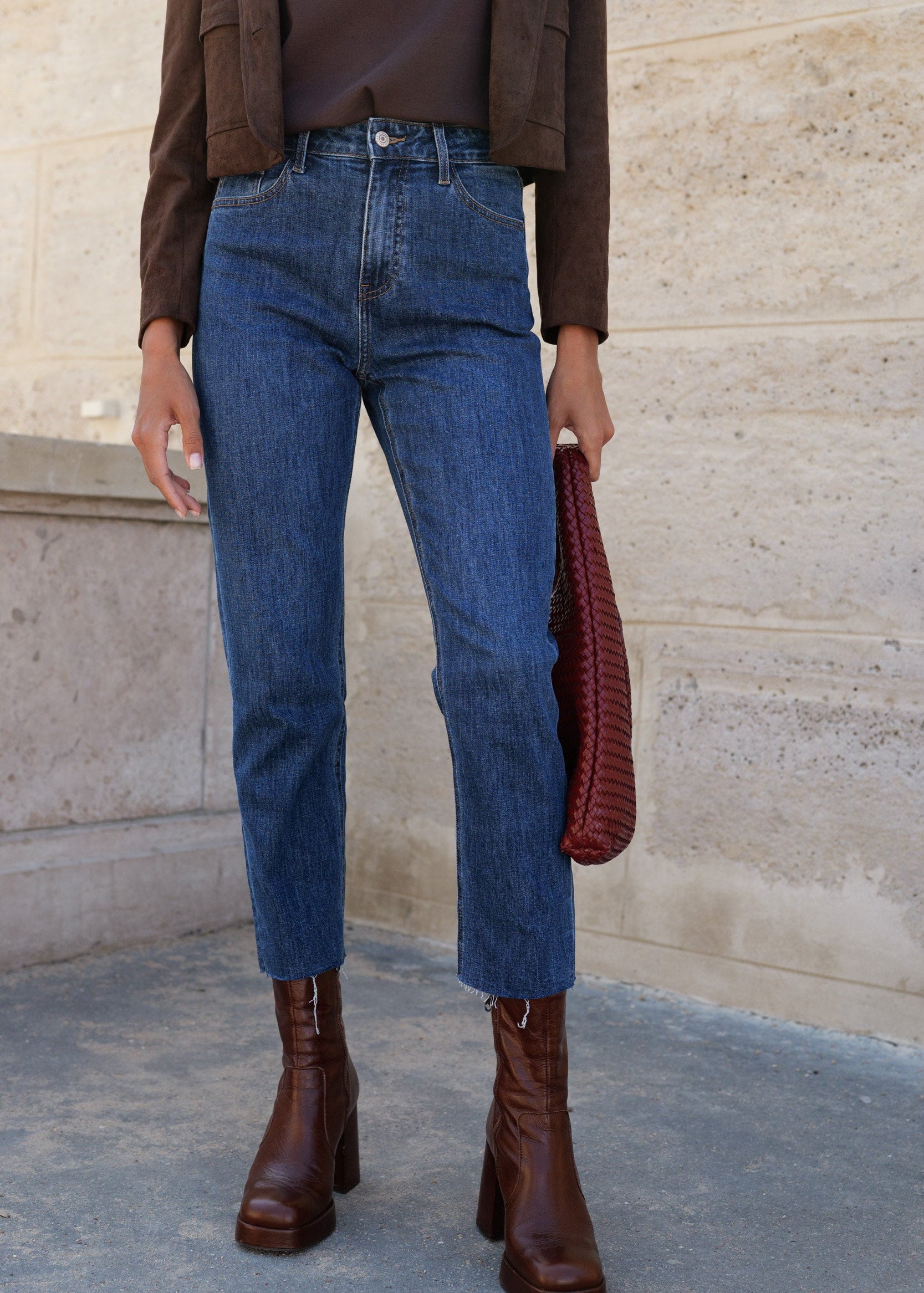 Jean Maryline - denim bleu foncé - Oraije Paris