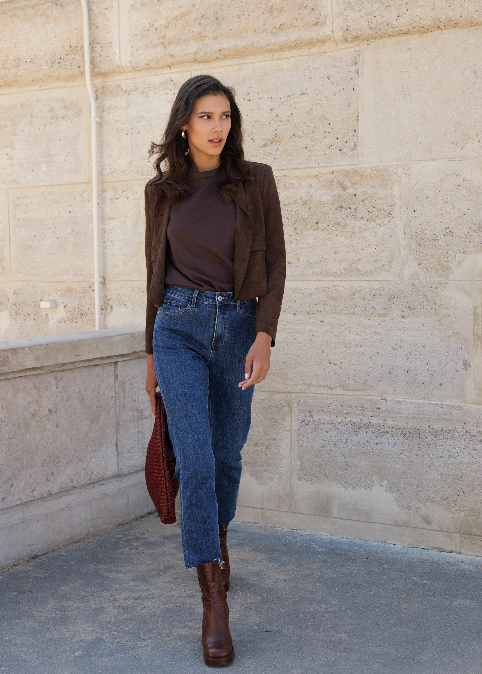 Jean Maryline - denim bleu foncé - Oraije Paris