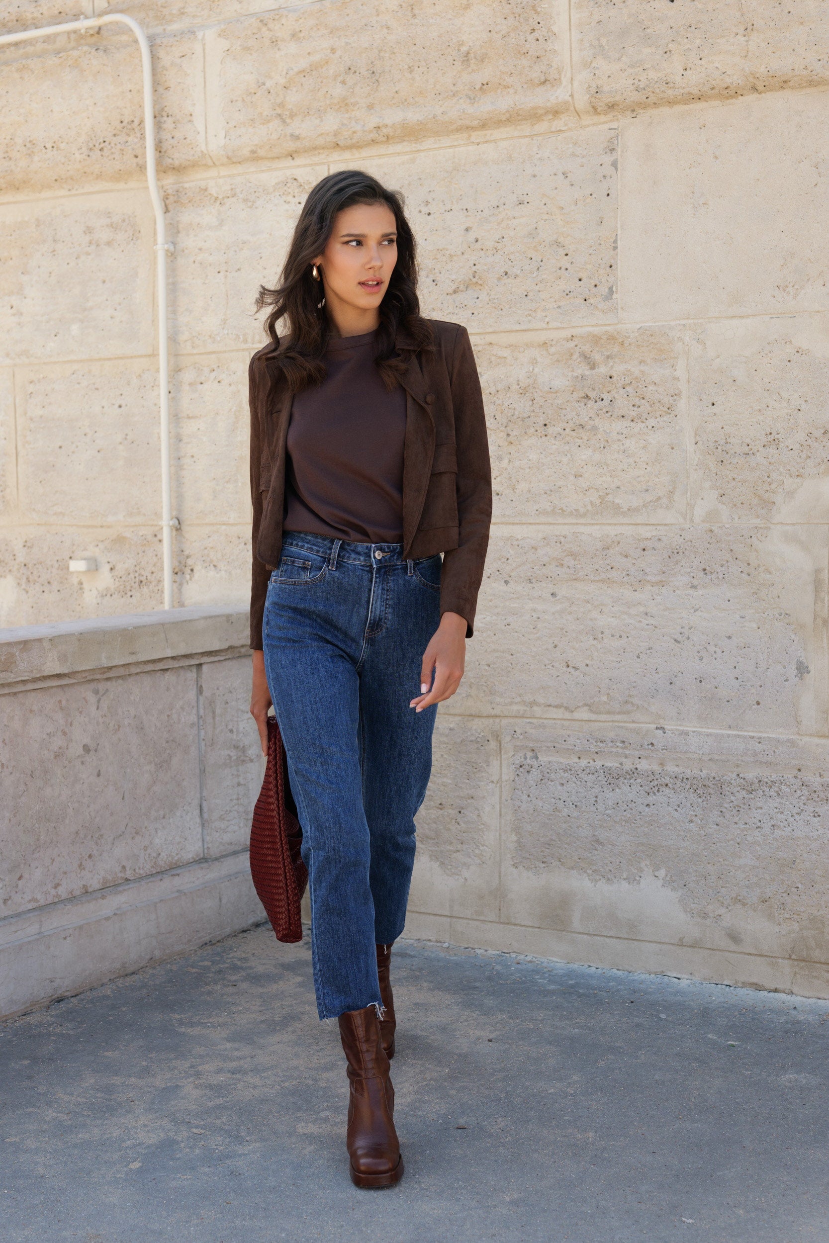 Jean Maryline - denim bleu foncé - Oraije Paris