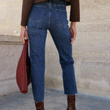 Jean Maryline - denim bleu foncé - Oraije Paris