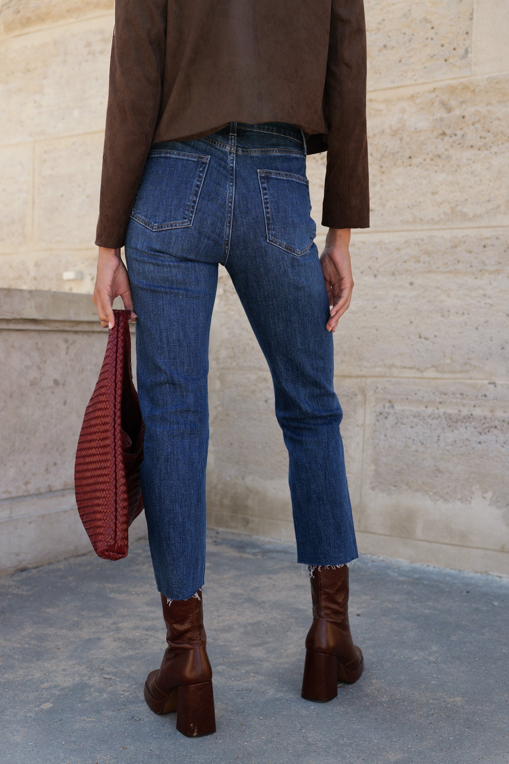 Jean Maryline - denim bleu foncé - Oraije Paris