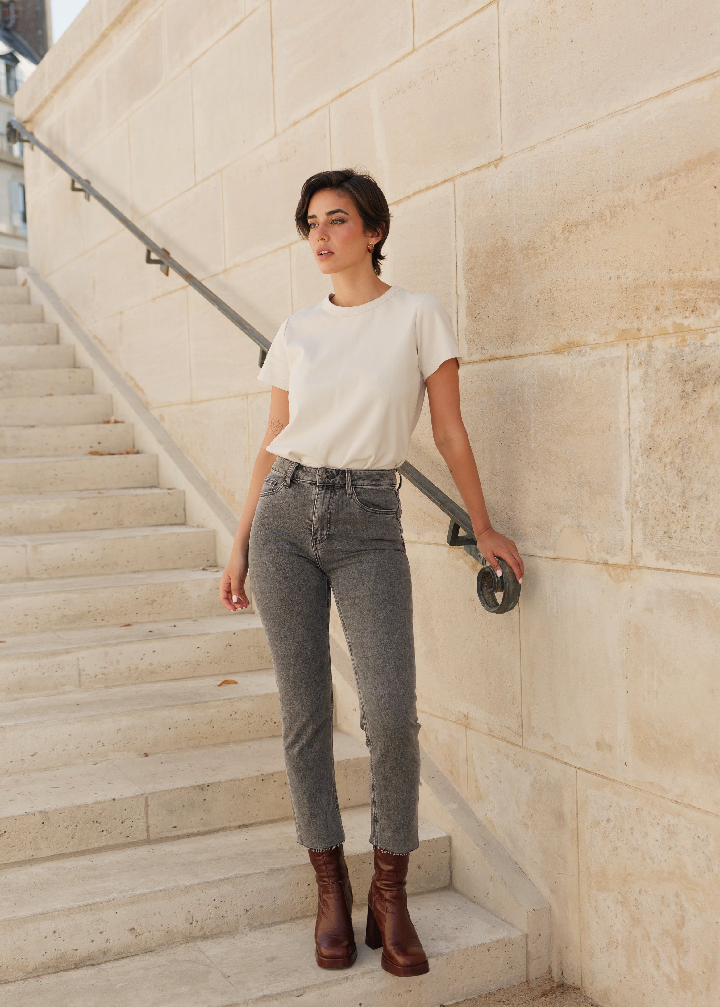 Jean Maryline - denim gris