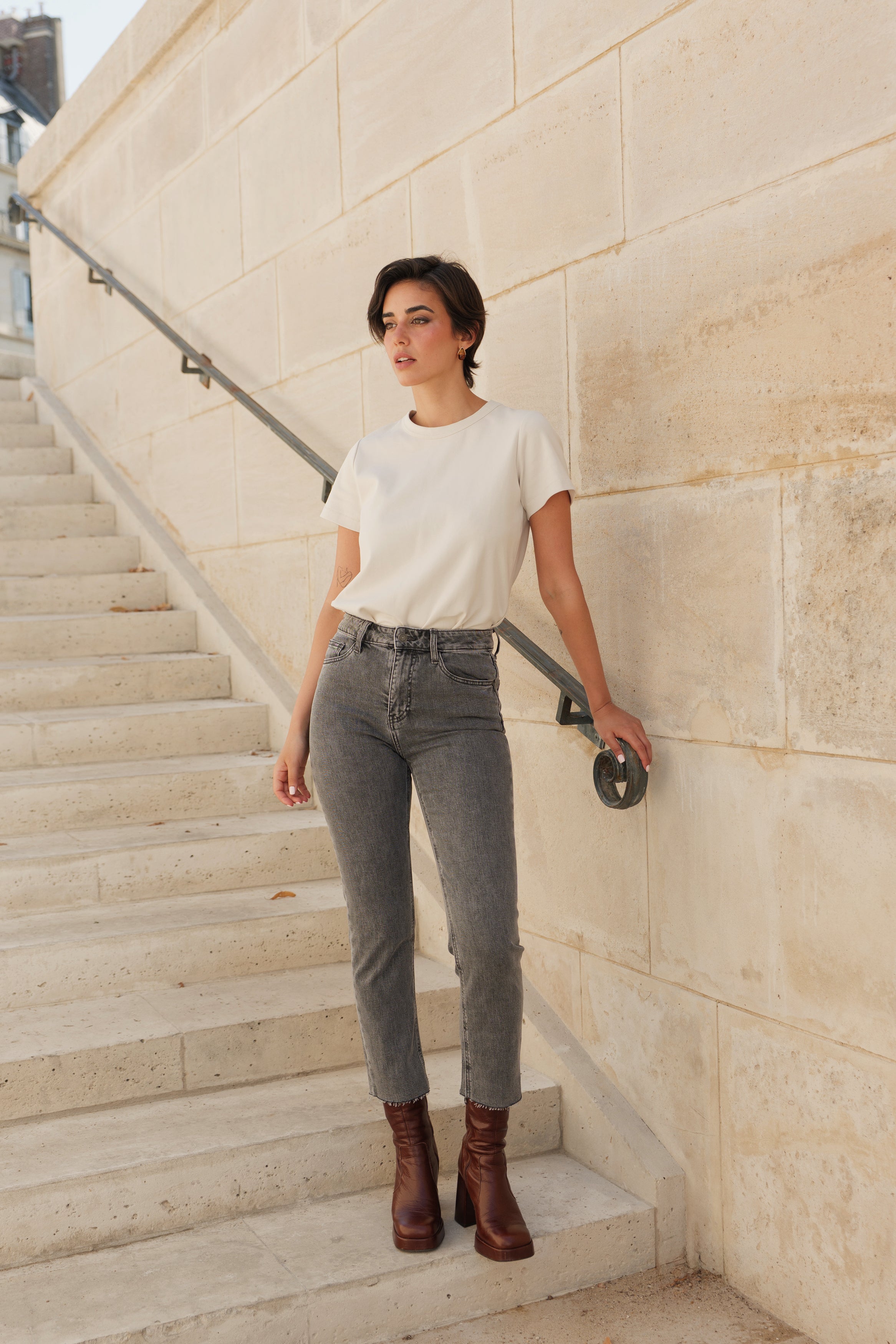 Jean Maryline - denim gris