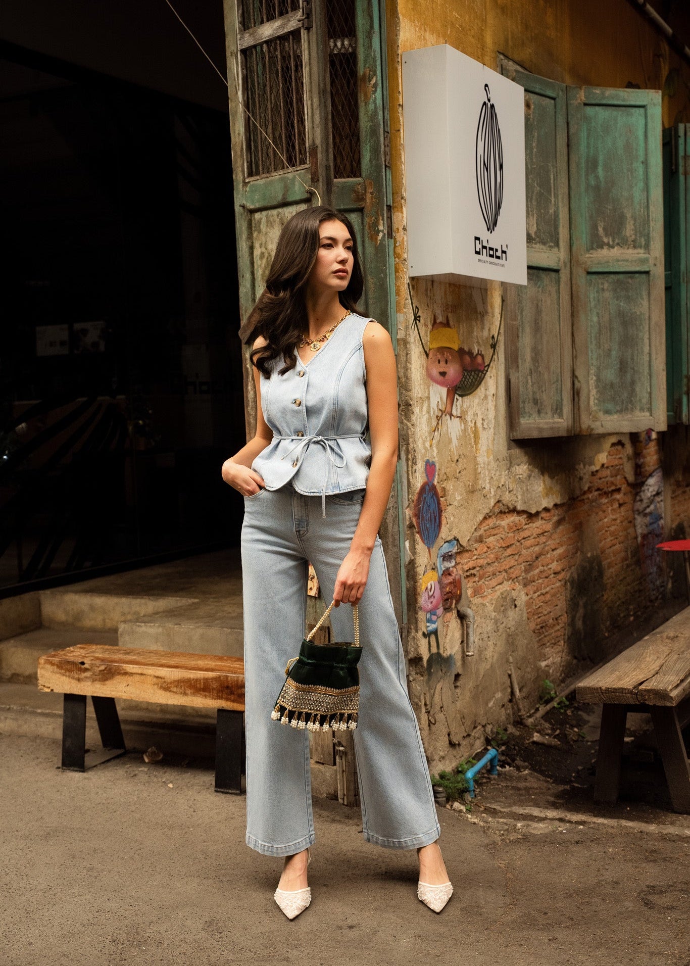 Jean Mona - denim bleu clair