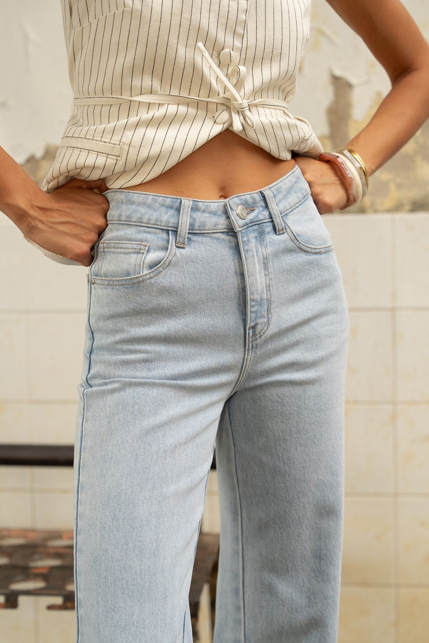 Jean Mona - denim bleu clair