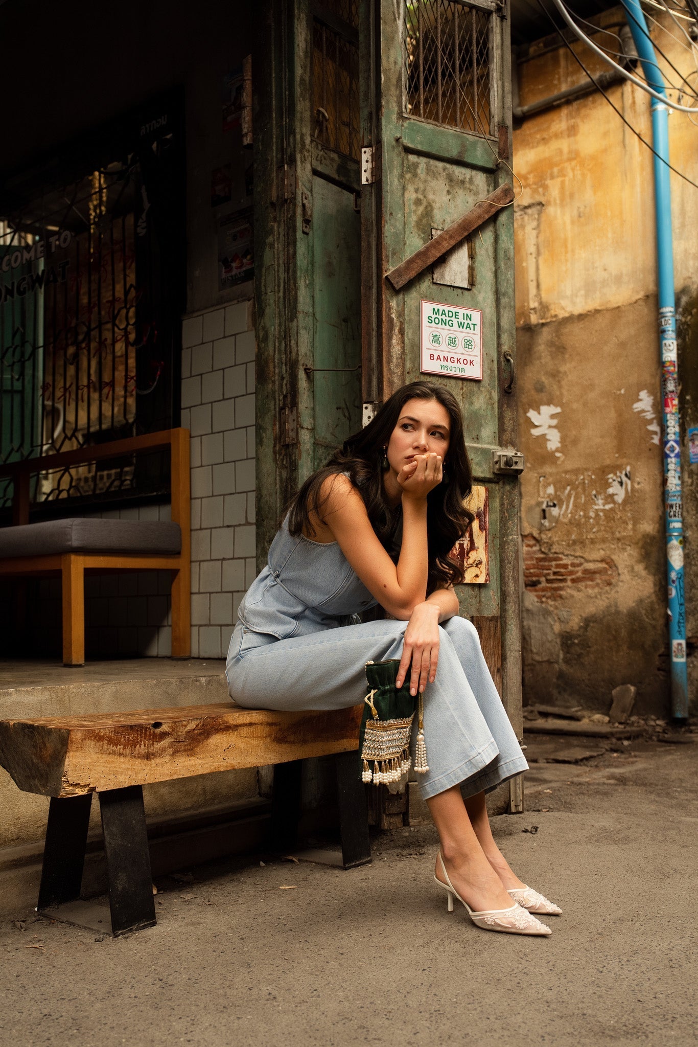 Jean Mona - denim bleu clair