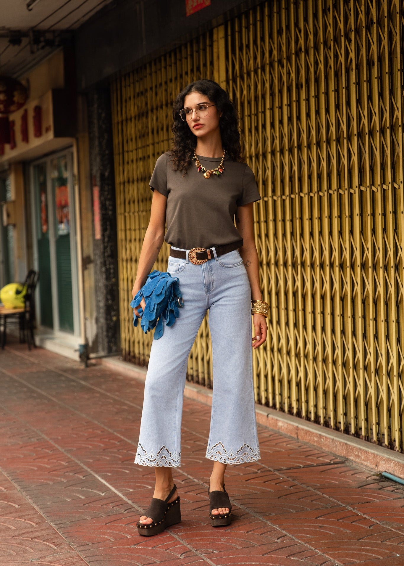 Jean Nola - denim bleu clair