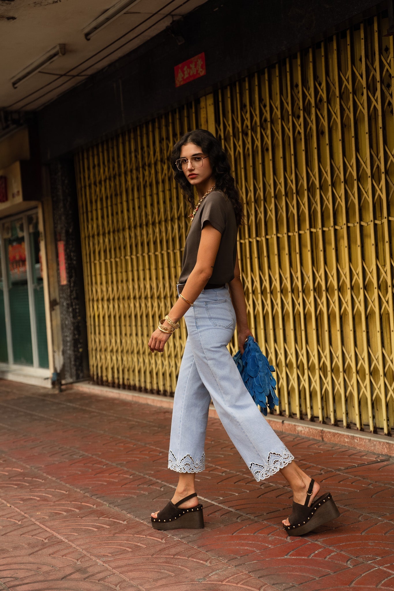 Jean Nola - denim bleu clair